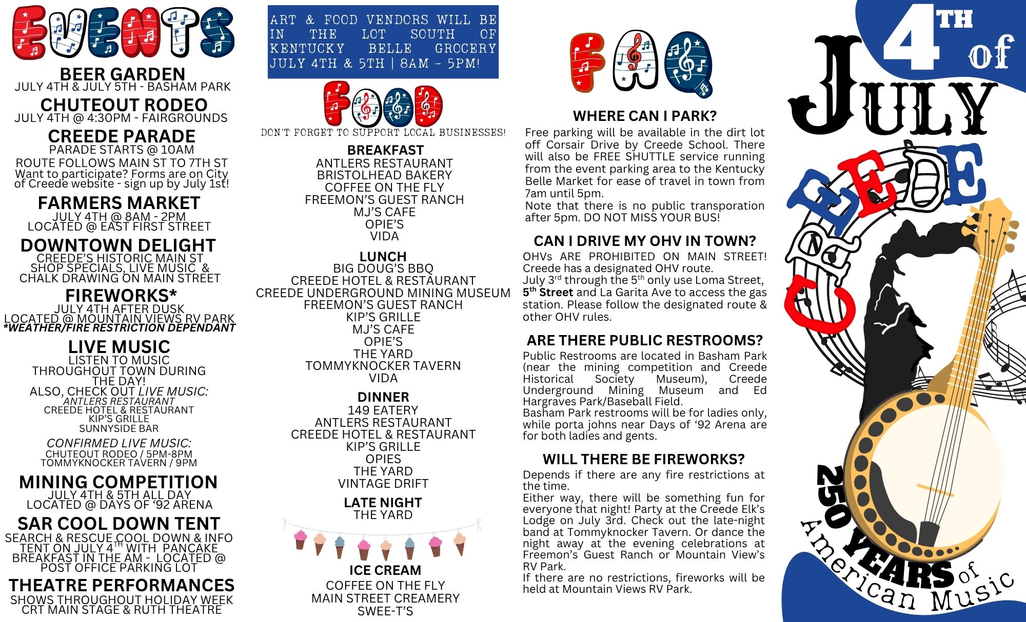 4th of July Brochure