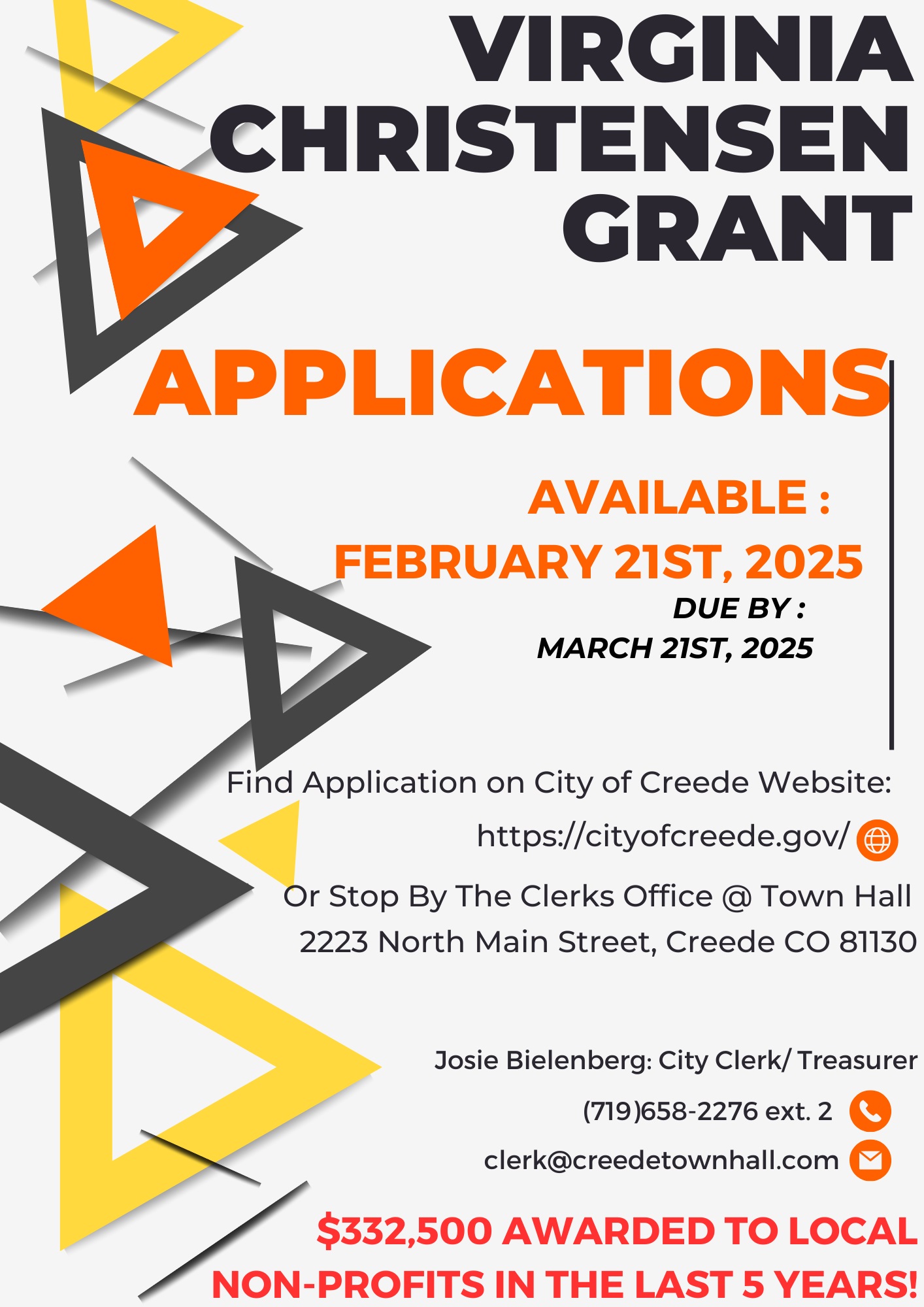 grant application flier