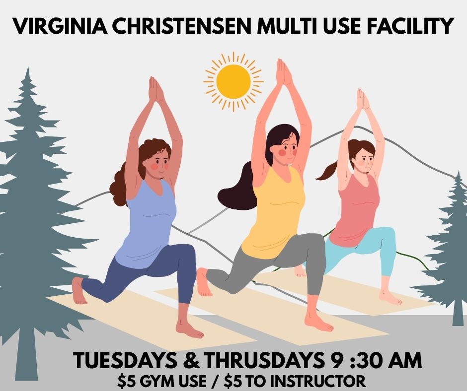 Yoga flyer with times